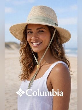 Columbia Wide Brim Sun Hat – Neutral Beige | L/XL